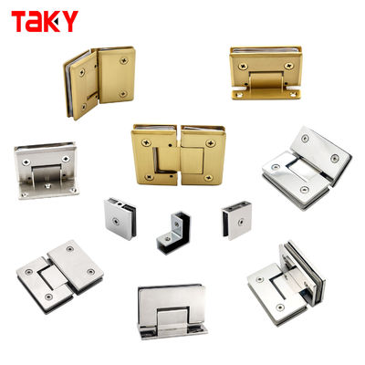 Hinges stainless steel umur panjang untuk kaca ke kaca pintu kamar mandi layar kustomisasi