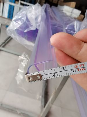 Segel Strip PVC Tahan Air untuk Pintu Kaca Shower Aksesori Kamar Mandi Bening Long Lift 6-12mm