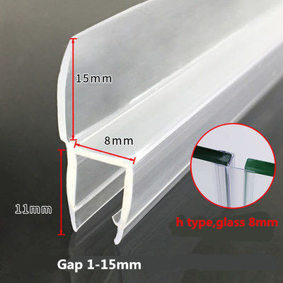 Strip Segel Silikon Pancuran untuk Pintu Kaca 120 Inci Mencegah Kebocoran dan Menghentikan Kerusakan Air