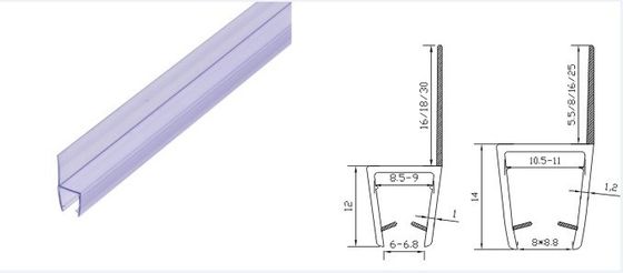 Strip Segel Silikon Pancuran untuk Pintu Kaca 120 Inci Mencegah Kebocoran dan Menghentikan Kerusakan Air