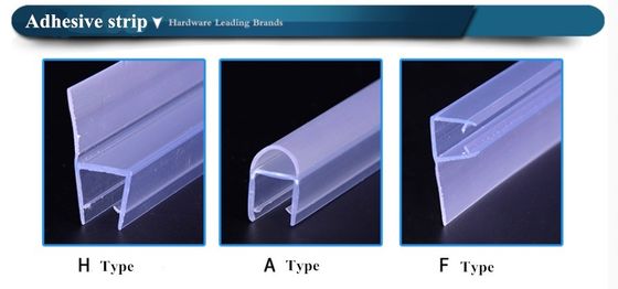 Strip Segel Silikon Pancuran untuk Pintu Kaca 120 Inci Mencegah Kebocoran dan Menghentikan Kerusakan Air