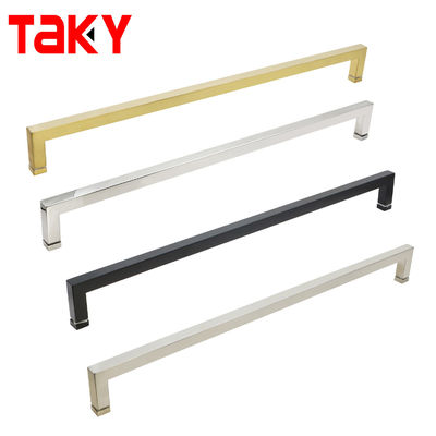 1.0mm Ketebalan pipa Baja tahan karat D Tipe Glass Pintu Tarik Genggam untuk kamar mandi hotel