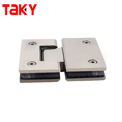 Stainless Steel 304 Kaca Pintu Kaca Lurus Tepi Telanjang Bingkai Kaca untuk engsel kaca