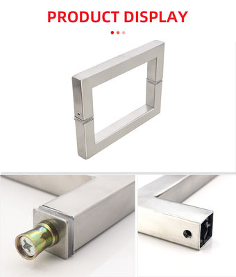 Stainless Steel Square Shower Glass Pintu Handle