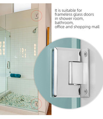 Engsel Pintu Kaca Shower Cermin Stainless Steel Tipe H Kamar Mandi Hotel 12mm Tepi Miring