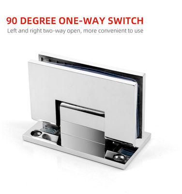 Engsel Pintu Kaca Shower Cermin Stainless Steel Tipe H Kamar Mandi Hotel 12mm Tepi Miring