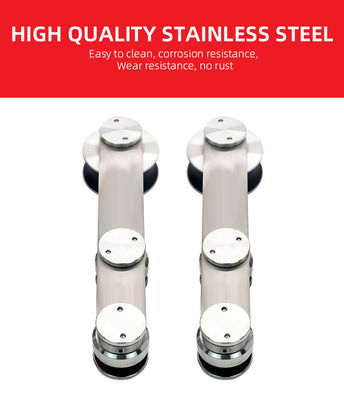 12MM Tray Kaca Taky Sistem Kamar Mandi Bulat Hardware Pintu Kaca Geser Aksesoris Kamar Mandi