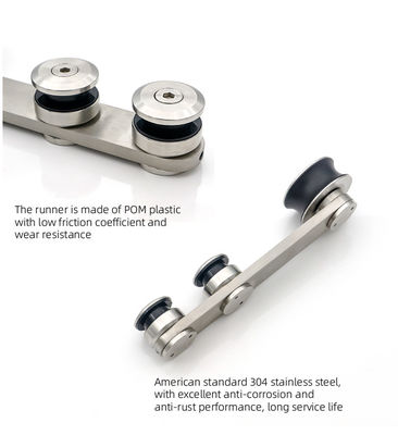 Perlengkapan Perangkat Keras Pintu Gudang Kaca Hotel Tahan Korosi dengan Material Zinc Alloy