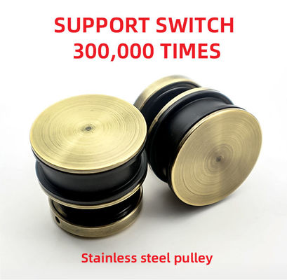 Grosir Stainless Steel Sliding Frameless Glass Door Track Hardware Kit