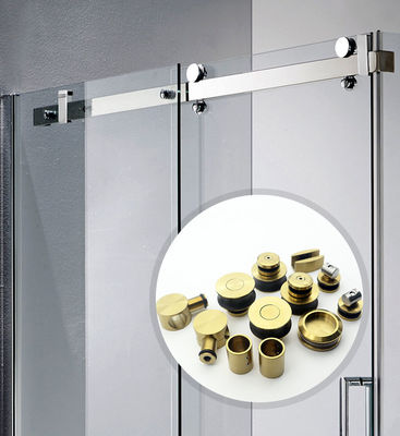 Grosir Stainless Steel Sliding Frameless Glass Door Track Hardware Kit