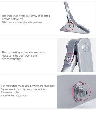Max Door Weight 45-65kg Aluminium Alloy Auto Sliding Door Closer dengan Finish Disesuaikan