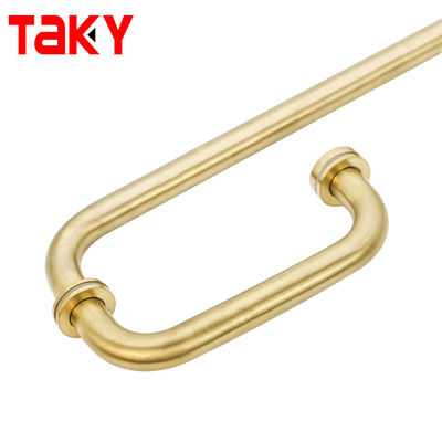 Disesuaikan Aluminium Hardware Stainless Steel Tarik Genggam Shower Screen Glass Door Handle