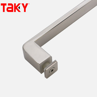 Pegangan Pintu Kaca Kamar Mandi Polish Kustom Pegangan Pintu Tarik Kaca Stainless Steel