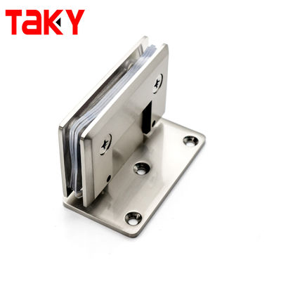 Kamar mandi stainless steel pengamplasan pintu kaca engsel 90 derajat dinding ke engsel pintu kaca