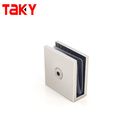 Klem Pintu Kaca Shower Persegi Penjepit Dinding Kamar Mandi ke Kaca