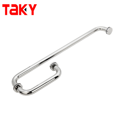 Disesuaikan Aluminium Hardware Shower Screen Glass Door Handle