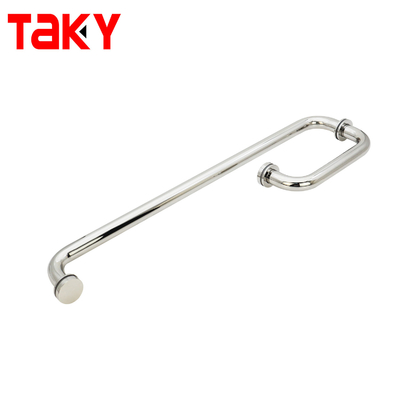 Disesuaikan Aluminium Hardware Shower Screen Glass Door Handle