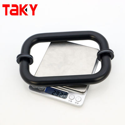 Bundar matte black shower kaca pegangan kaca kaca ke pegangan pintu kamar mandi kaca