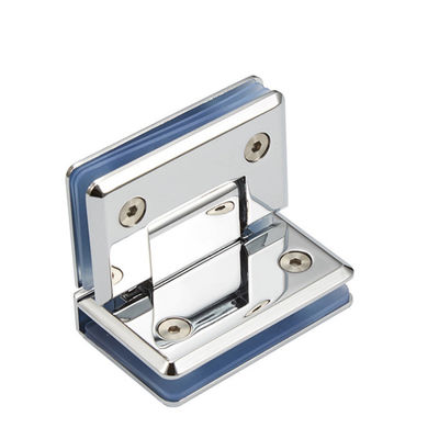 Harga bagus Chrome Finish Glass Hinges and Clamps untuk Heavy Duty Frameless Bathroom Partitions on line