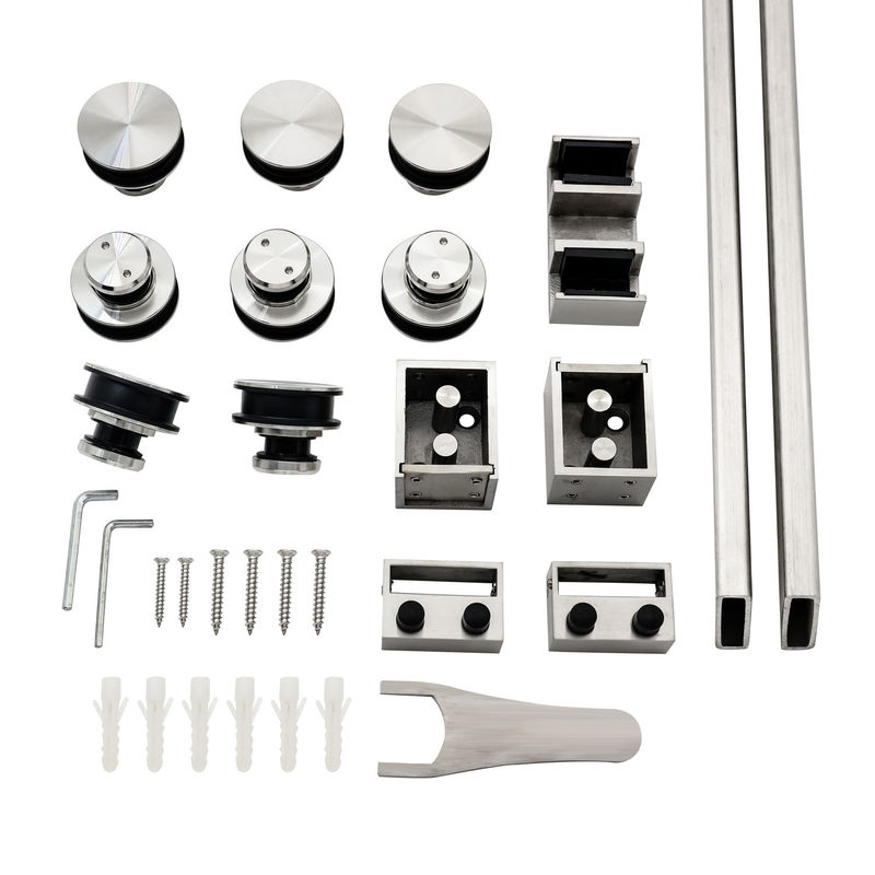 Double Door Opening Shower Glass Sliding Accessories dengan Modern Sliding Shower Door
