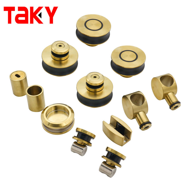 Grosir Stainless Steel Sliding Frameless Glass Door Track Hardware Kit