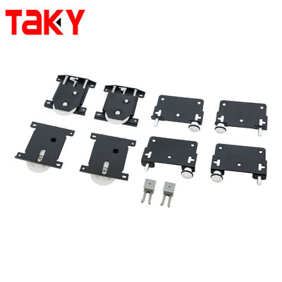 Harga bagus Long Life Aluminium Sliding Door Rail dan Roda untuk Modern Wardrobe Hardware Fitting on line