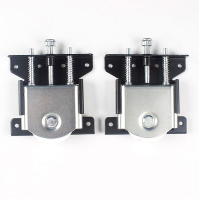 Harga bagus 8.5cm*11cm Black Sliver Amerika Selatan Baja Heavy Duty Groove Sliding Door Roller Wheel on line