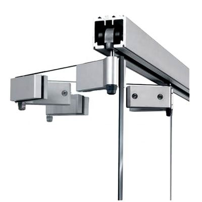 Harga bagus Perangkat Keras Kaca Geser Baja Tahan Karat untuk Pintu Lipat Kaca Tanpa Bingkai Kuningan on line