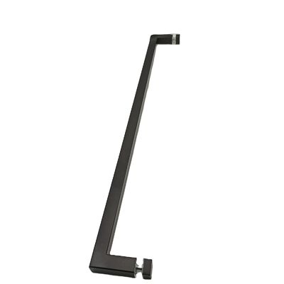 Harga bagus Pegangan Tarik Pintu Baja Tahan Karat 304 Desain Bagus untuk Pintu Kaca Kamar Mandi dalam Matt Black on line