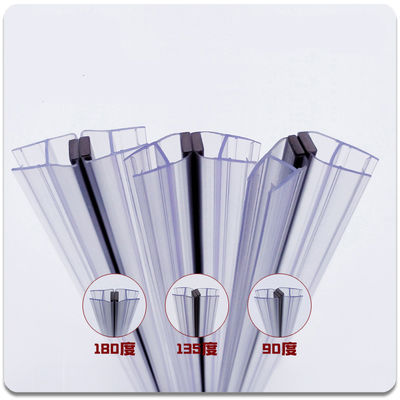Harga bagus Desain Pintu Kaca Transparan Waterproof Kaca Shower Pintu Seal Strip untuk 6-12MM on line