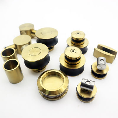 Harga bagus Highly Resistant American Style Satin Gold 70MM Roda Eksterior Otomatis Pintu Geser on line