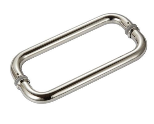 Harga bagus Pegangan Tarik Pintu Kaca dengan Finishing Chrome Mengkilap Stainless Steel untuk Gaya Kontemporer on line