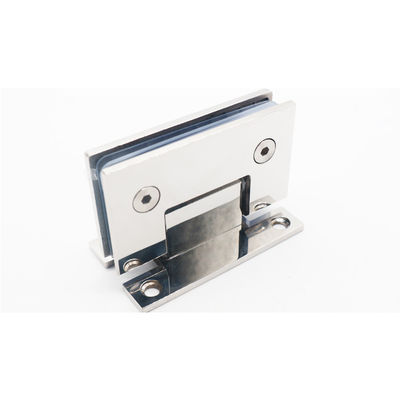 Harga bagus 304 stainless steel kaca ke dinding Hardware Shower Hinge Silver Coating Wall Mount on line
