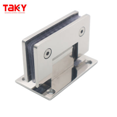Harga bagus 560g Chrome Plated Wall to Glass Hinge Sliding Shower Door Hinge untuk Kaca 8-12mm on line