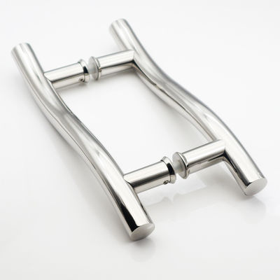 SUS304 Stainless Steel H Type Glass Door Handle Sampel 1-3 Hari Kerja Selesaikan SSS/PSS
