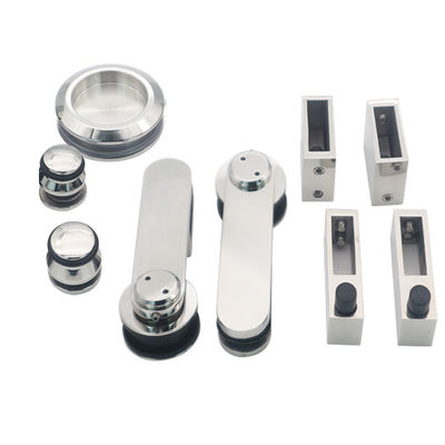 Harga bagus Fungsi Glass Bathroom Screen Sliding Hardware Set dengan rangka stainless steel 304 on line