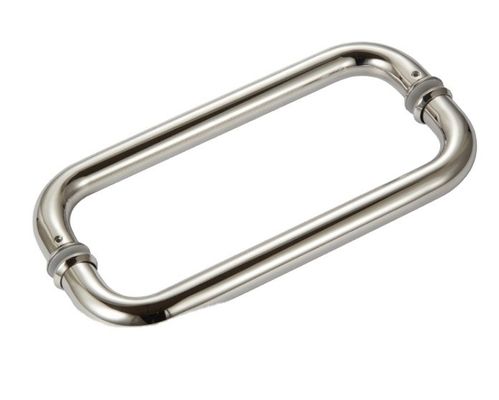 Harga bagus O Tipe stainless steel Glass Door Handle Cocok untuk rumah tangga dan komersial on line