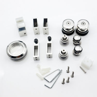 Harga bagus Pintu Geser Ganda Kaca Aman Tebal 10-12mm untuk Aksesori Kamar Mandi Kantor on line