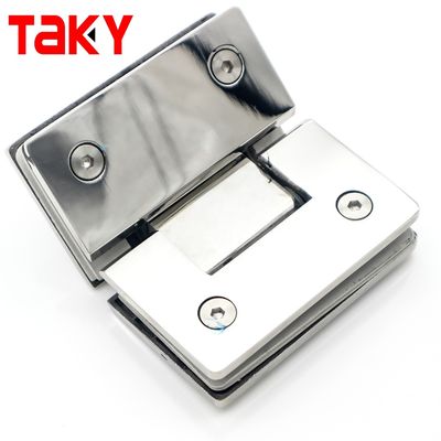 Harga bagus 135 derajat mandi layar Hinge dengan desain kaca persegi dan fungsi penutupan diri on line