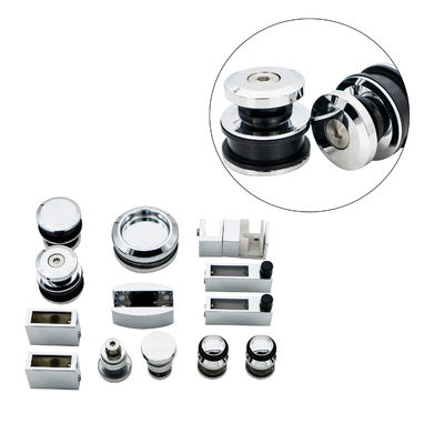 Harga bagus Perangkat Keras Sistem Pintu Geser Baja Tahan Karat Desain Modern untuk Kaca Aman Tebal 10-12mm on line