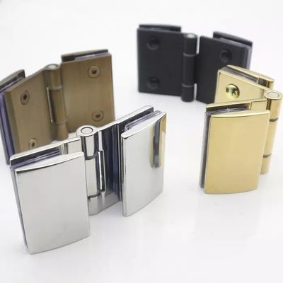 Harga bagus Frameless Square Shower Hinge di stainless steel untuk Polish stain Black Glass Door on line