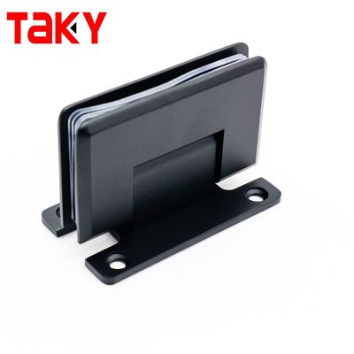 Harga bagus Engsel Pivot Pintu Shower Screen Kaca Tanpa Bingkai yang Dipasang di Dinding 90 Derajat H PLATE Kamar Mandi Modern on line