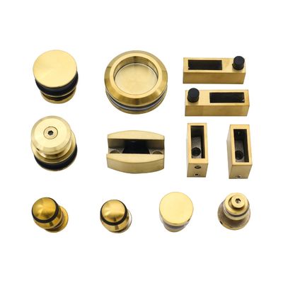 Harga bagus Perangkat Keras Pintu Geser Tanpa Bingkai Baja Tahan Karat 304 untuk Pintu Kaca Tempered Persegi on line