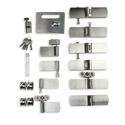 Harga bagus Pintu Geser Lipat Kaca dengan Finishing Satin/Polish untuk Perangkat Keras Partisi Kaca Kantor on line