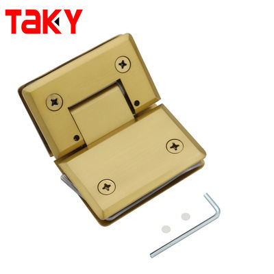 Harga bagus Sliver/Black 135 derajat kaca ke kaca pancuran Hinge dengan konstruksi stainless steel on line