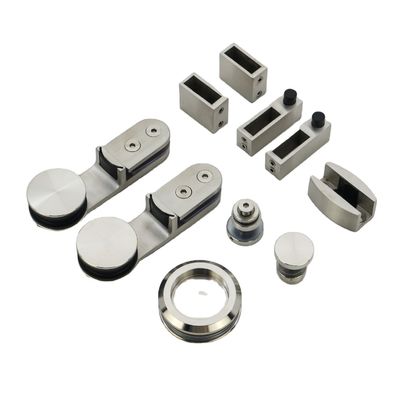 Harga bagus Hardware pintu mandi geser tanpa bingkai kaca dalam desain minimalis dengan ketebalan 10mm on line
