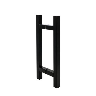 Harga bagus Matt Hitam L-Bentuk Kamar Mandi Gelas Pintu Handle untuk Shower Dibuat dari stainless steel 304 on line