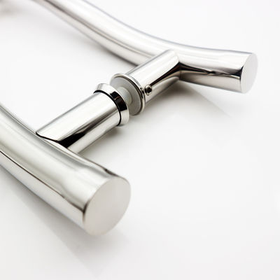 Harga bagus 200*200*19*1.0mm Panjang Hitam Hotel Finish Kaca Pintu Geser Single Sisi Shower Handle on line