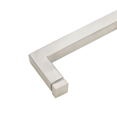 Harga bagus Pegangan Tarik Hitam Panjang Pintu Geser Kaca Hotel 203*203mm untuk Pintu Shower Sisi Tunggal on line