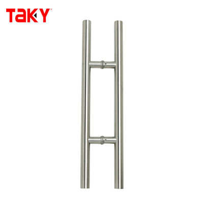 Harga bagus Eksterior stainless steel Glass Door Pull Handle untuk kamar mandi kamar mandi panjang 600mm on line